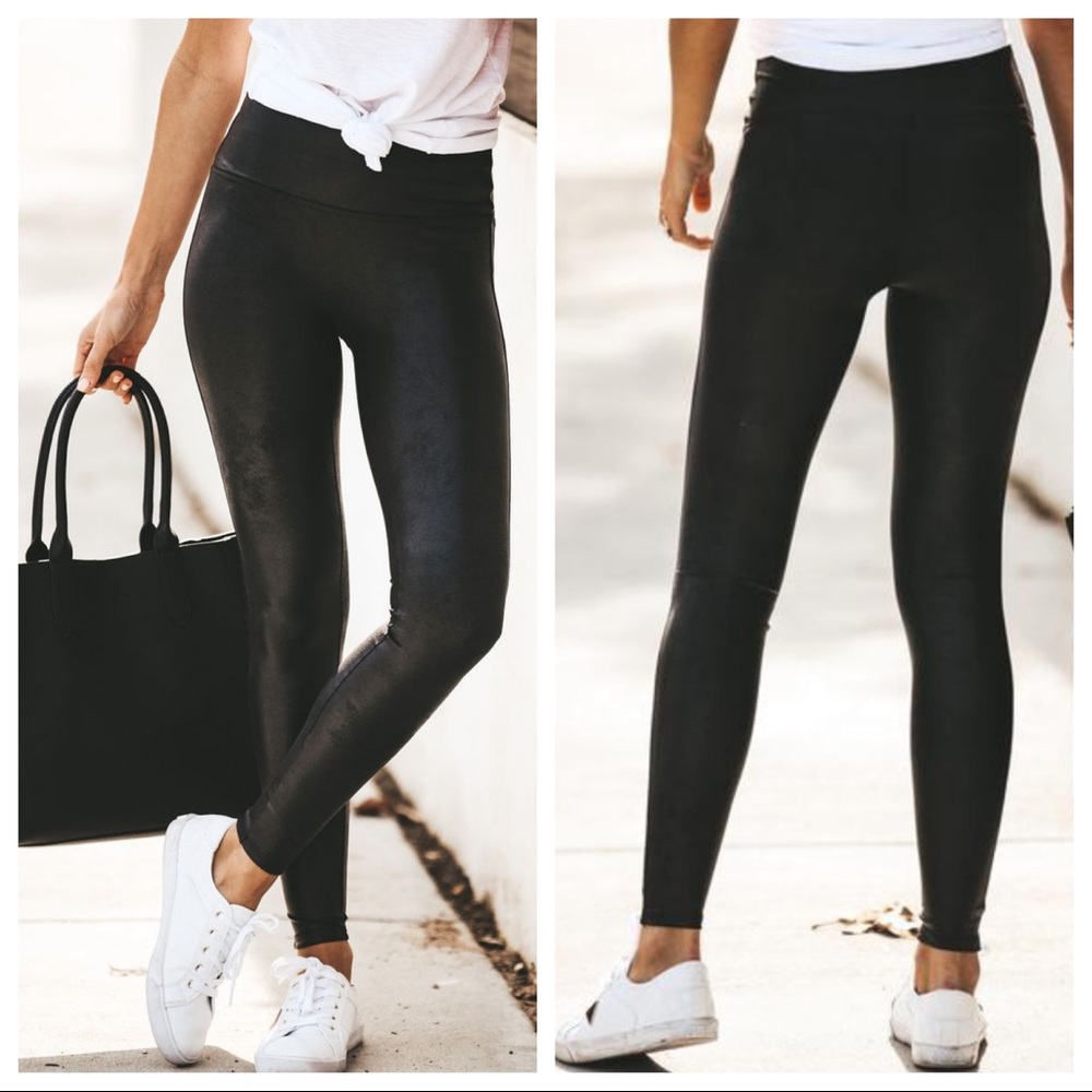✨LAST ONE SALE✨Matte H/WAIST faux leather leggings - Picture 5 of 5